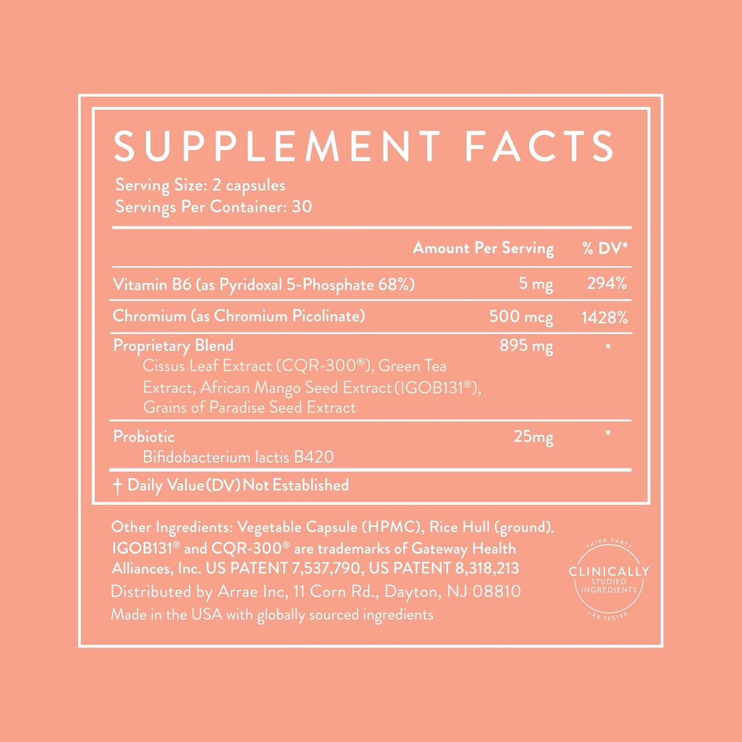 Arrae MB-1, Natural Dietary
